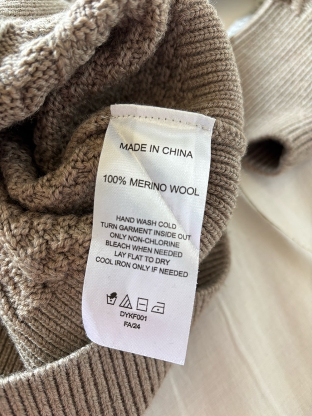 Quince Australian Merino Cable Knit Sweater - Picture 7 of 7